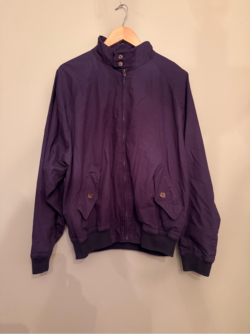Tradition by GANT Dark Navy Harrington Windcheater Bomber Jacket Mens Large